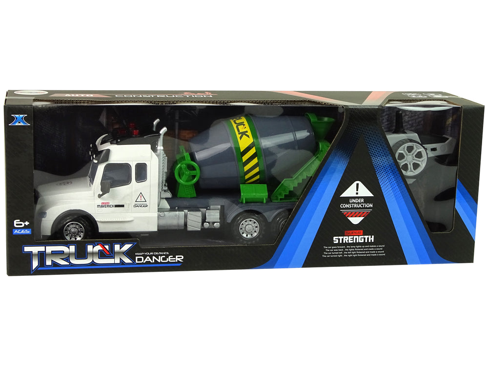 Betonfahrzeug R/C Rotierende Birne Weiß Pilot 2.4 G