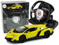 Ferngesteuerter Lamborghini Veneno Gelb 2.4 G Pilot Lenkrad Sound Lichter