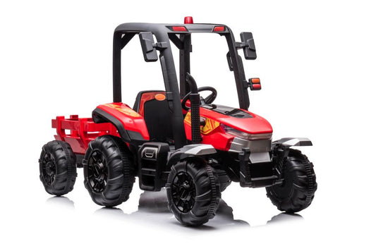 Elektro Kindertraktor BLT-206 Rot 24V mit Anhänger